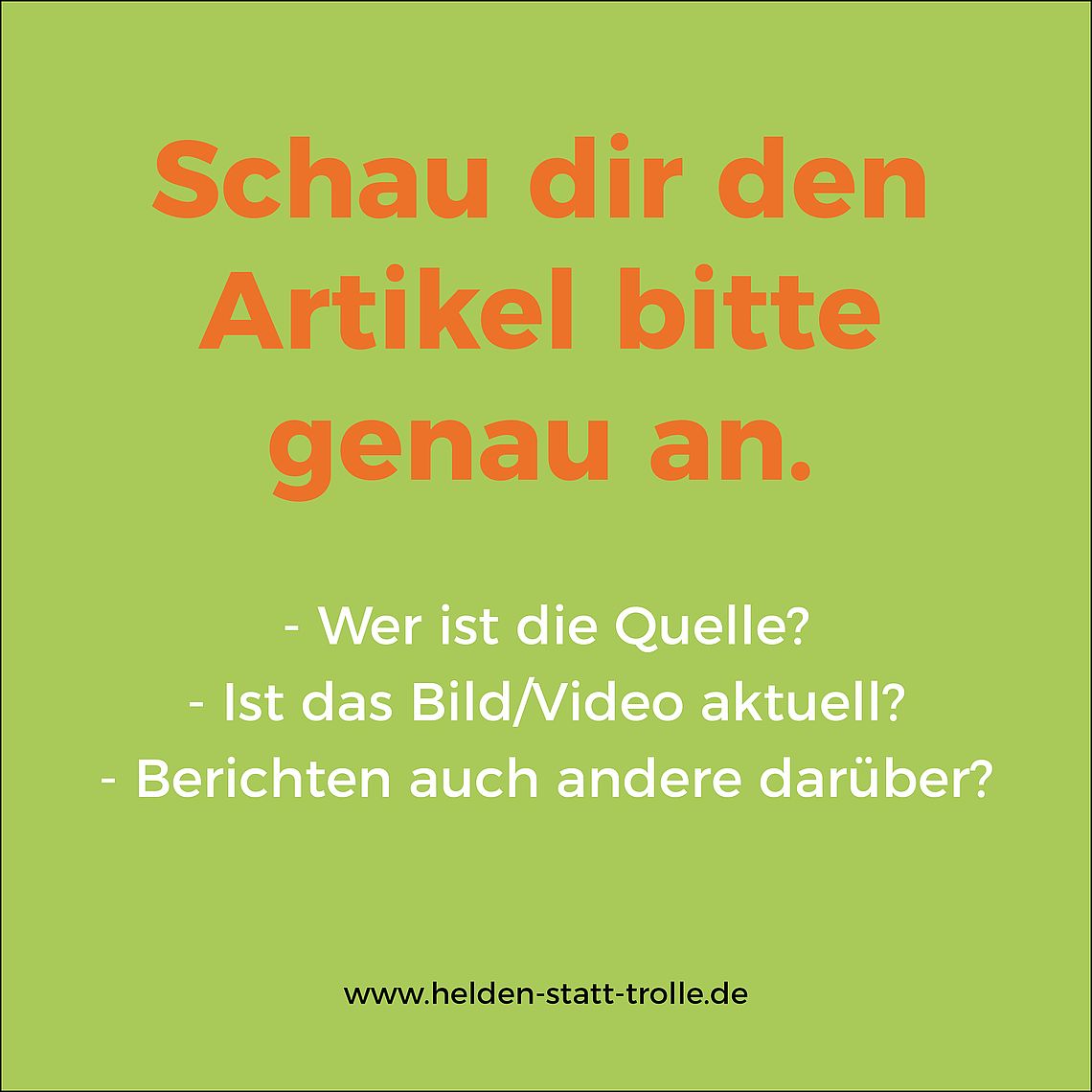 Artikel genau anschauen!